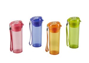 Bình nước Tupperware Drinking Flask Gen 2 đỏ cam 400ml