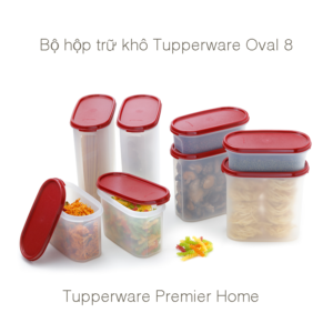 Bộ khô 8 hộp Tupperware Oval