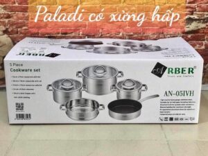 Bộ nồi inox 5 món Arber Paladi