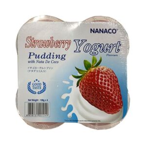 Thạch pudding dừa vị sữa chua dâu Nanaco 108g