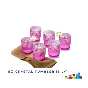 Bộ 6 ly Tupperware Crystal Tumber màu tím