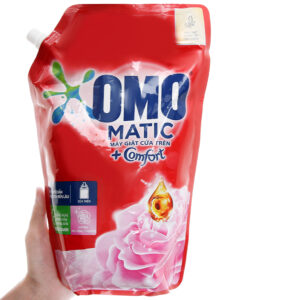 Nước giặt OMO Comfort Matic cửa trên hương Hoa hồng 1,9L