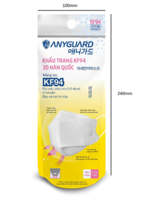 Khẩu trang trẻ em KF94 3D Anyguard